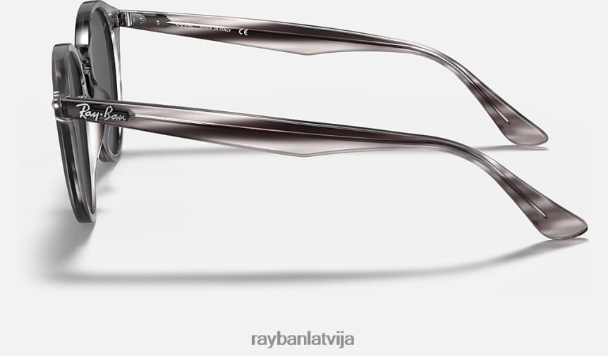 2180 rb pulēta svītraina pelēka havana/pelēka F0L86X83 vīriešiem Ray-Ban saulesbrilles