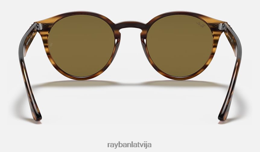 2180 rb pulēta svītraina sarkana havana/tumši brūna F0L86X78 vīriešiem Ray-Ban saulesbrilles