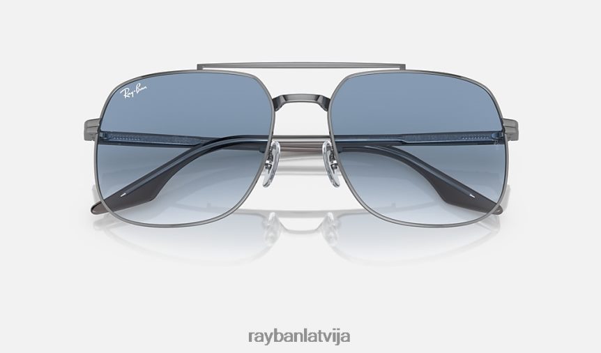 3699 rb pulēts gunmetāls/zils F0L86X561 vīriešiem Ray-Ban saulesbrilles