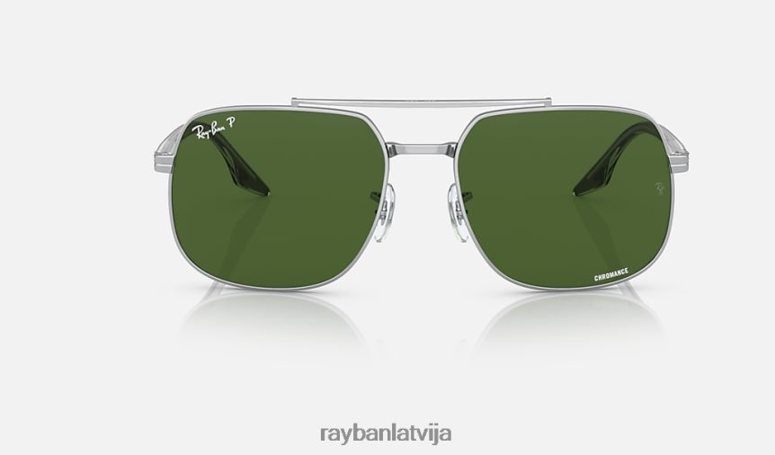 3699 rb pulēts sudrabs/tumši zaļš F0L86X563 vīriešiem Ray-Ban saulesbrilles