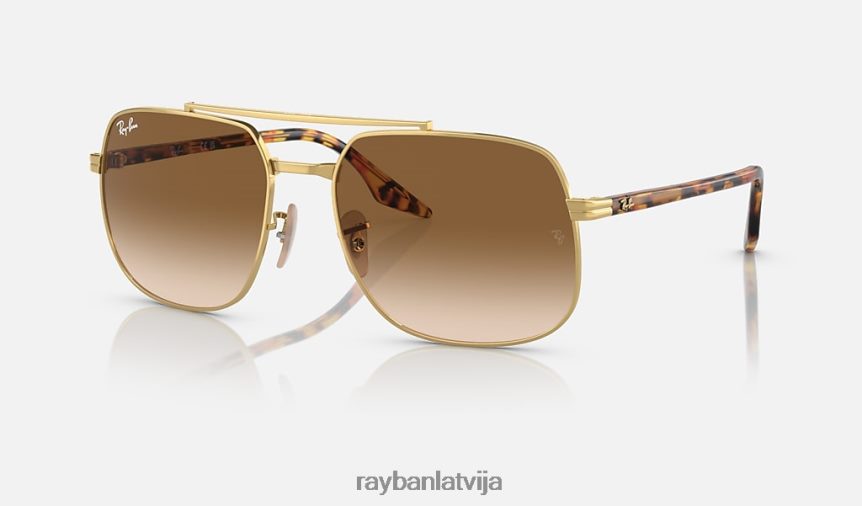 3699 rb pulēts zelts/brūns F0L86X560 vīriešiem Ray-Ban saulesbrilles