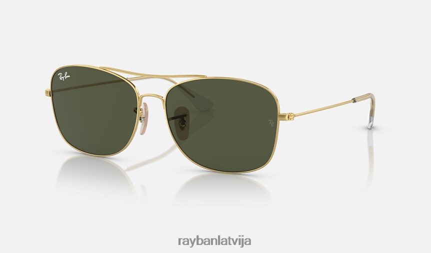3799 rb pulēts zelts/zaļš F0L86X1520 vīriešiem Ray-Ban saulesbrilles