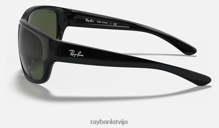 4300 rubļi pulēta melna/zaļa F0L86X605 vīriešiem Ray-Ban saulesbrilles