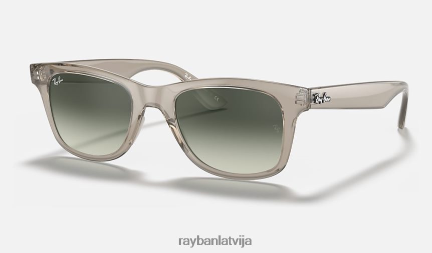 4640 rb pulēta caurspīdīga pelēka/pelēka F0L86X850 vīriešiem Ray-Ban saulesbrilles