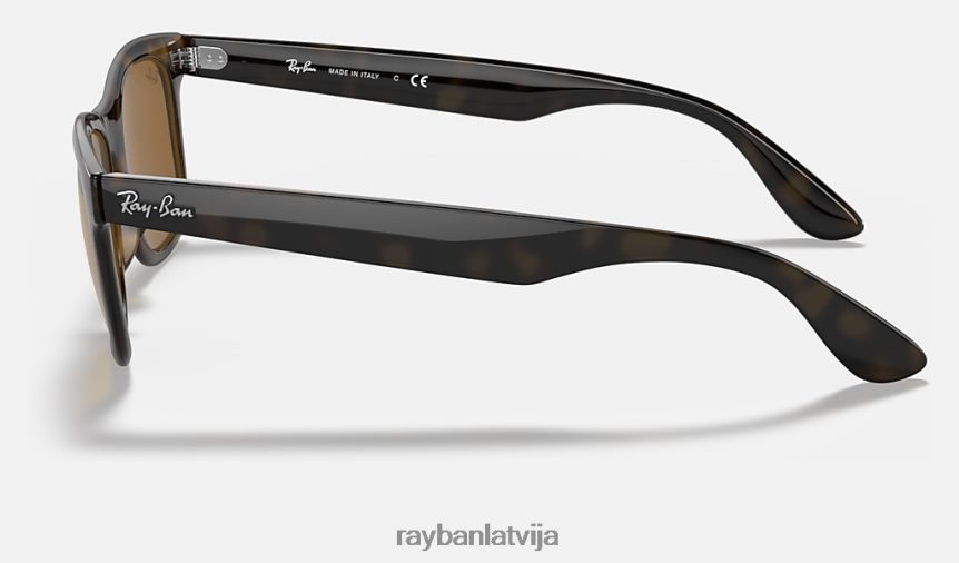 4640 rb pulēta gaiša havana/brūna F0L86X849 vīriešiem Ray-Ban saulesbrilles