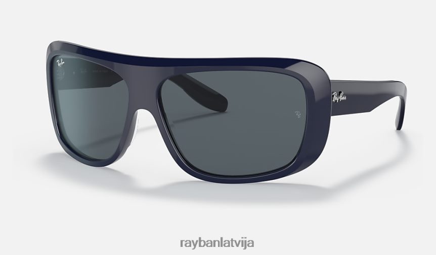Blērs pulēta zila/zila/pelēka F0L86X500 vīriešiem Ray-Ban saulesbrilles