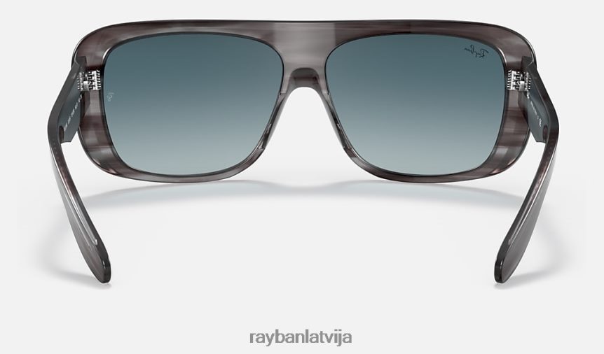 Blērs pulēts pelēks/zils F0L86X502 vīriešiem Ray-Ban saulesbrilles