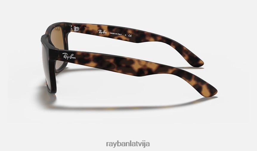 Džastina klasika matēts havana/brūns/pelēks F0L86X35 vīriešiem Ray-Ban saulesbrilles
