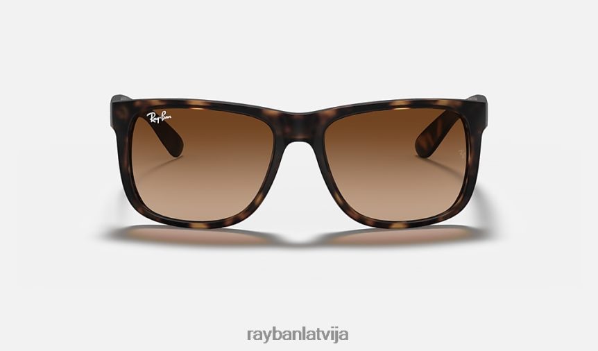 Džastina klasika matēts havana/tumši brūns F0L86X39 vīriešiem Ray-Ban saulesbrilles