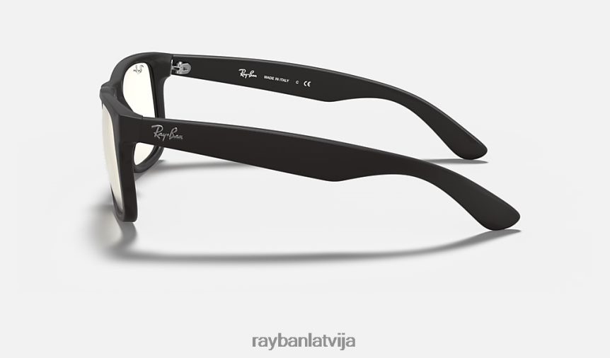 Džastins skaidrs matēts melns/dzidrs F0L86X1003 vīriešiem Ray-Ban saulesbrilles