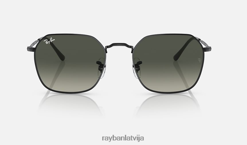 Džims pulēta melna/pelēka F0L86X181 vīriešiem Ray-Ban saulesbrilles