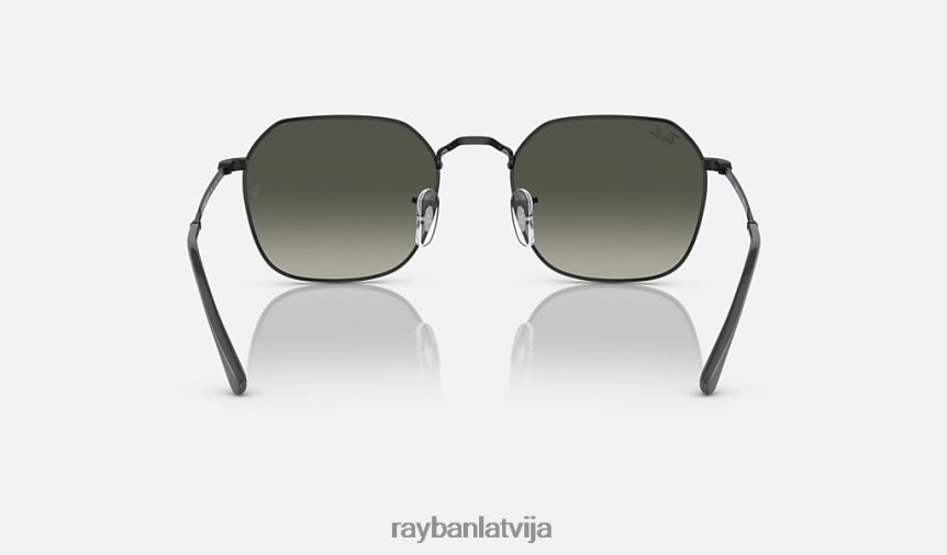 Džims pulēta melna/pelēka F0L86X181 vīriešiem Ray-Ban saulesbrilles