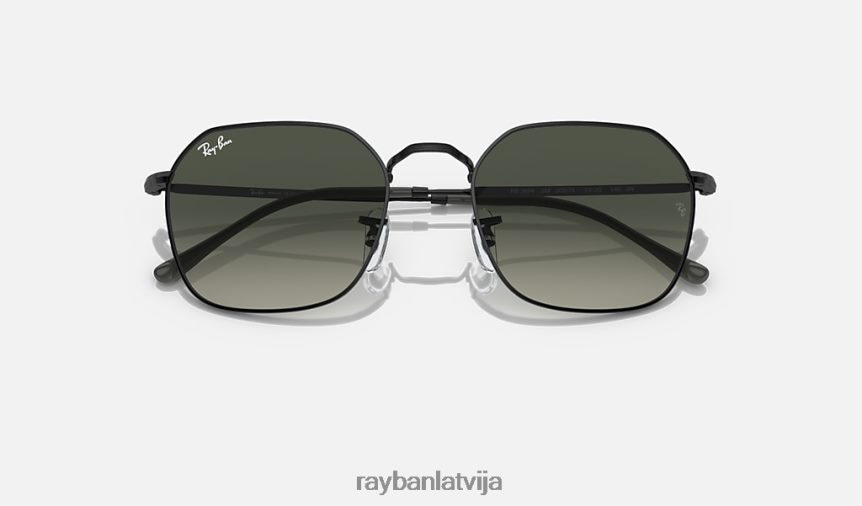 Džims pulēta melna/pelēka F0L86X181 vīriešiem Ray-Ban saulesbrilles