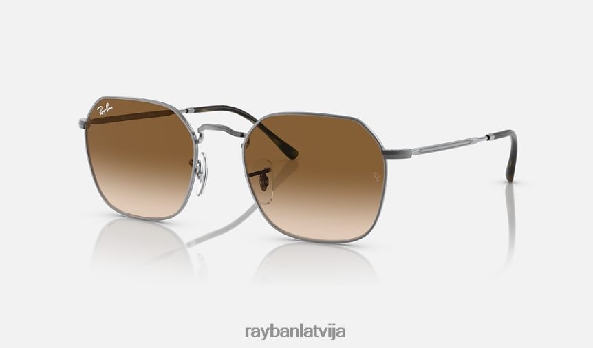 Džims pulēts gunmetāls/brūns F0L86X178 vīriešiem Ray-Ban saulesbrilles