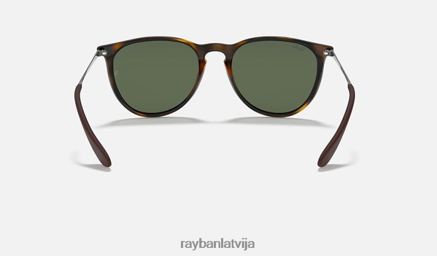 Erika klasika pulēta gaiša havana/zaļa F0L86X146 vīriešiem Ray-Ban saulesbrilles