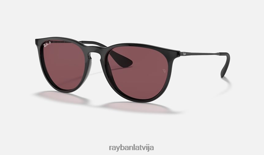 Erika klasika pulēta melna/violeta F0L86X152 vīriešiem Ray-Ban saulesbrilles