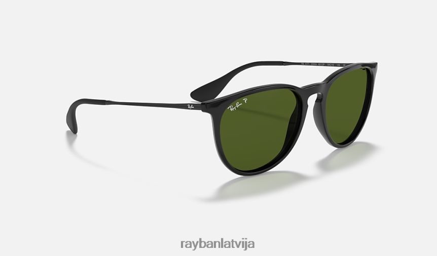 Erika klasika pulēta melna/zaļa F0L86X151 vīriešiem Ray-Ban saulesbrilles