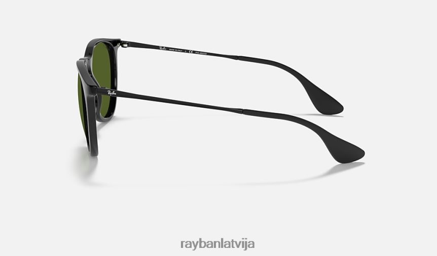 Erika klasika pulēta melna/zaļa F0L86X151 vīriešiem Ray-Ban saulesbrilles