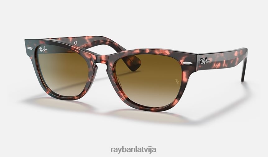 Laramie pulēta rozā havana/brūna F0L86X1226 vīriešiem Ray-Ban saulesbrilles