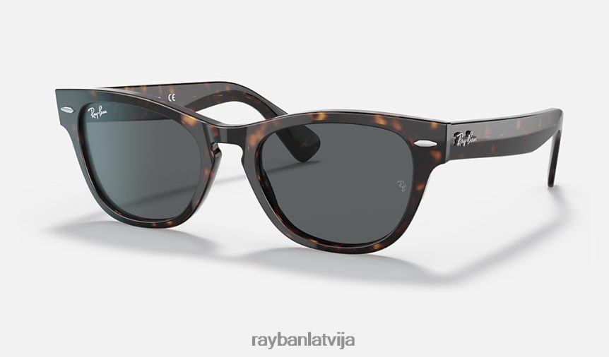 Laramie pulēts bruņurupucis/tumši pelēks F0L86X1227 vīriešiem Ray-Ban saulesbrilles