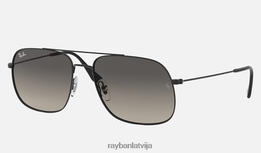 andrea matēts melns/pelēks F0L86X448 vīriešiem Ray-Ban saulesbrilles
