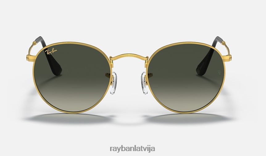 apaļa metāla kolekcija pulēts zelts/pelēks F0L86X615 vīriešiem Ray-Ban saulesbrilles