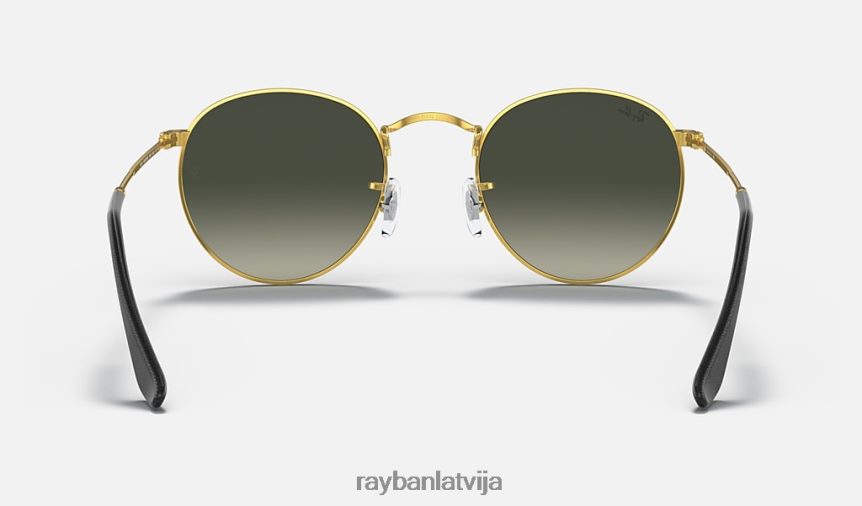 apaļa metāla kolekcija pulēts zelts/pelēks F0L86X615 vīriešiem Ray-Ban saulesbrilles