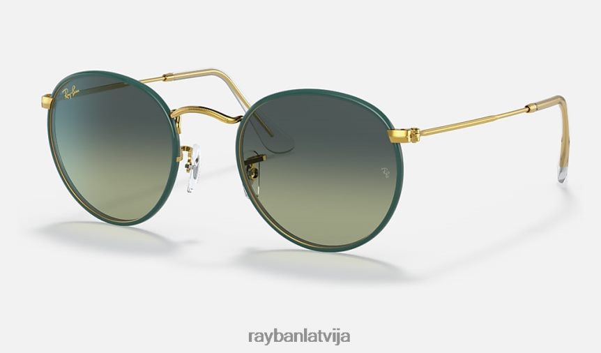 apaļa metāla pilnkrāsu leģenda pulēta zaļa/zaļa/zila F0L86X925 vīriešiem Ray-Ban saulesbrilles