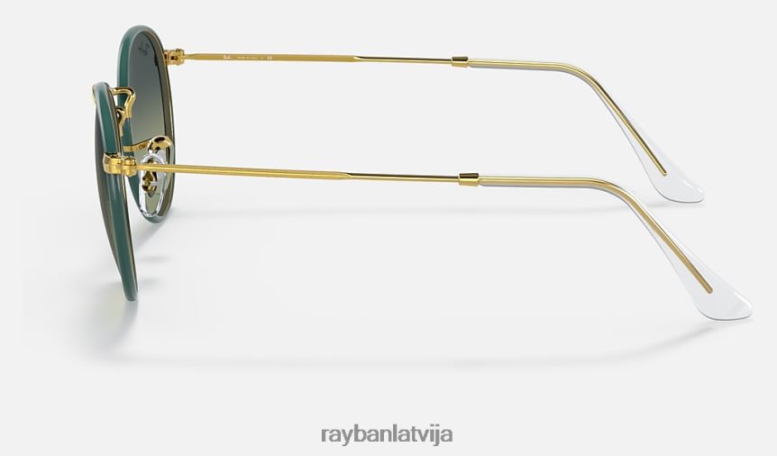 apaļa metāla pilnkrāsu leģenda pulēta zaļa/zaļa/zila F0L86X925 vīriešiem Ray-Ban saulesbrilles