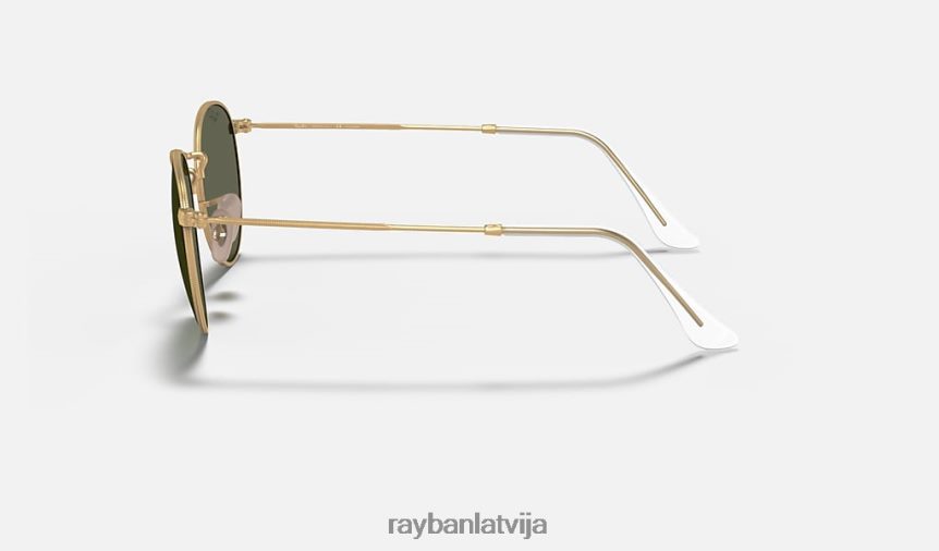 apaļš metāls matēts zelts/zaļš F0L86X29 vīriešiem Ray-Ban saulesbrilles
