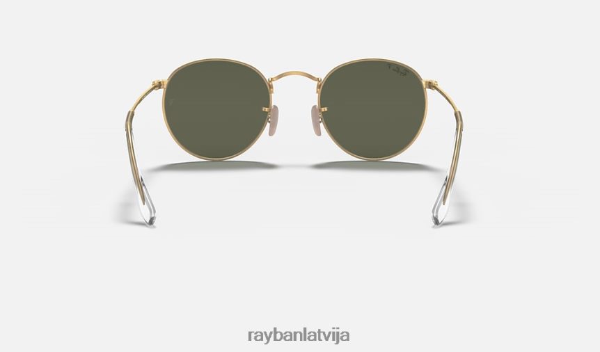 apaļš metāls matēts zelts/zaļš F0L86X29 vīriešiem Ray-Ban saulesbrilles