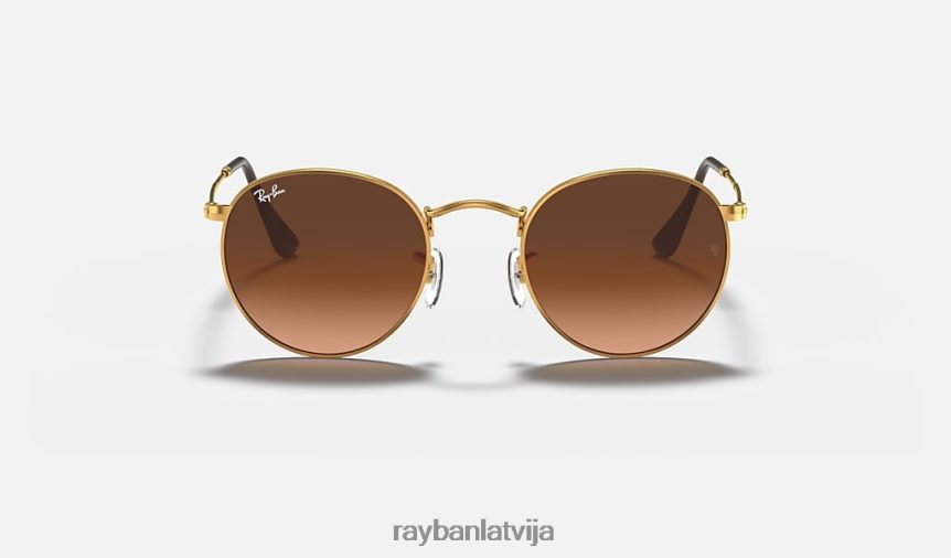 apaļš metāls pulēta gaiši bronza/rozā/brūna F0L86X30 vīriešiem Ray-Ban saulesbrilles
