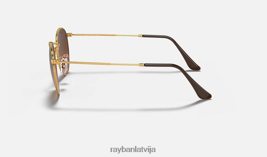 apaļš metāls pulēta gaiši bronza/rozā/brūna F0L86X30 vīriešiem Ray-Ban saulesbrilles