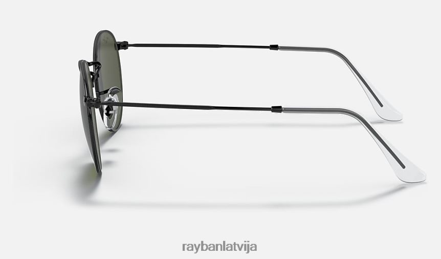 apaļš metāls pulēta melna/zaļa F0L86X784 vīriešiem Ray-Ban saulesbrilles