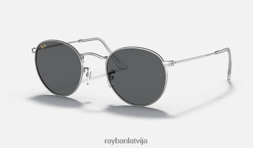 apaļš metāls pulēts sudrabs/tumši pelēks F0L86X783 vīriešiem Ray-Ban saulesbrilles