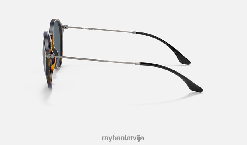 apaļš plankums pulēta zila havana/zila F0L86X634 vīriešiem Ray-Ban saulesbrilles