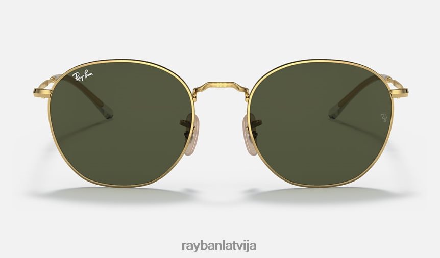 aplaupīt pulēts zelts/zaļš F0L86X1405 vīriešiem Ray-Ban saulesbrilles