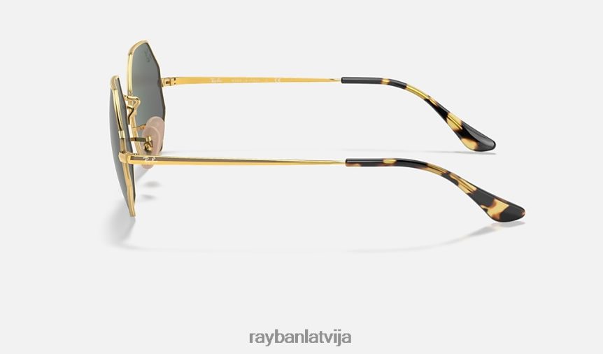 astoņstūris 1972. gads pulēts zelts/tumši pelēks F0L86X733 vīriešiem Ray-Ban saulesbrilles