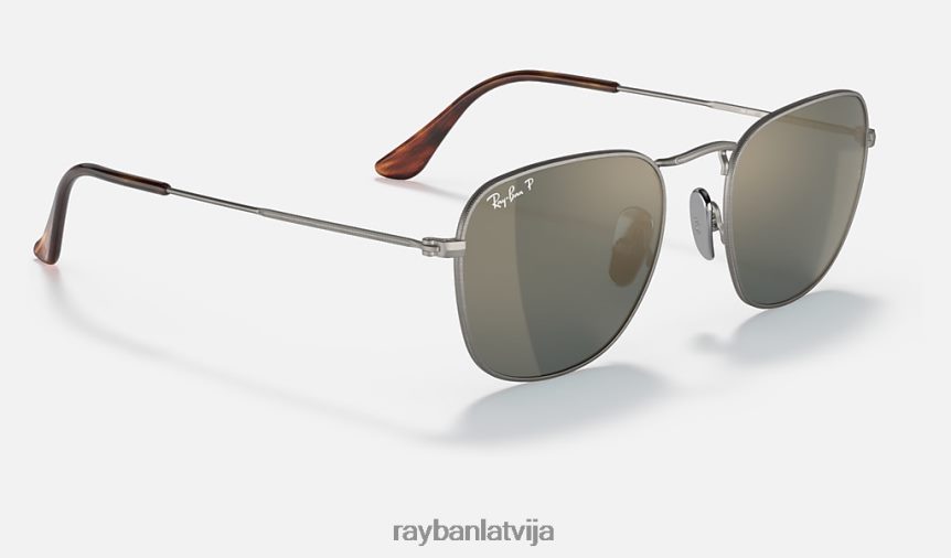 atklāts titāns pulēts gunmetāls/zils F0L86X559 vīriešiem Ray-Ban saulesbrilles