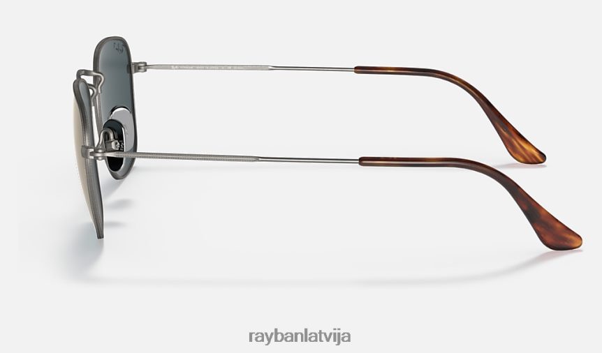 atklāts titāns pulēts gunmetāls/zils F0L86X559 vīriešiem Ray-Ban saulesbrilles