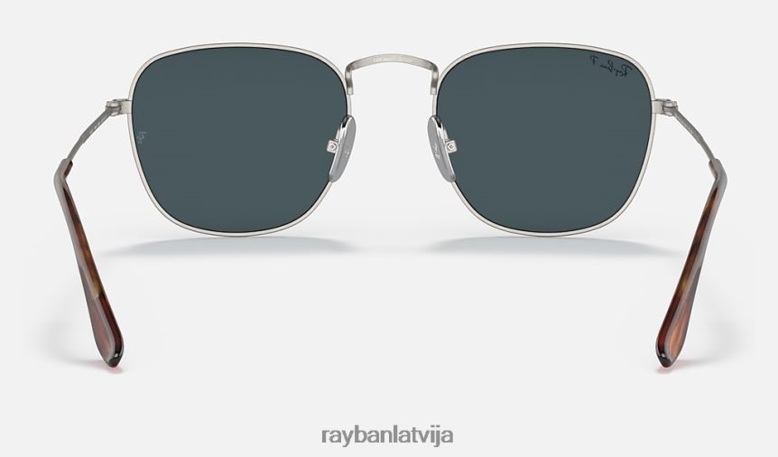 atklāts titāns pulēts gunmetāls/zils F0L86X559 vīriešiem Ray-Ban saulesbrilles