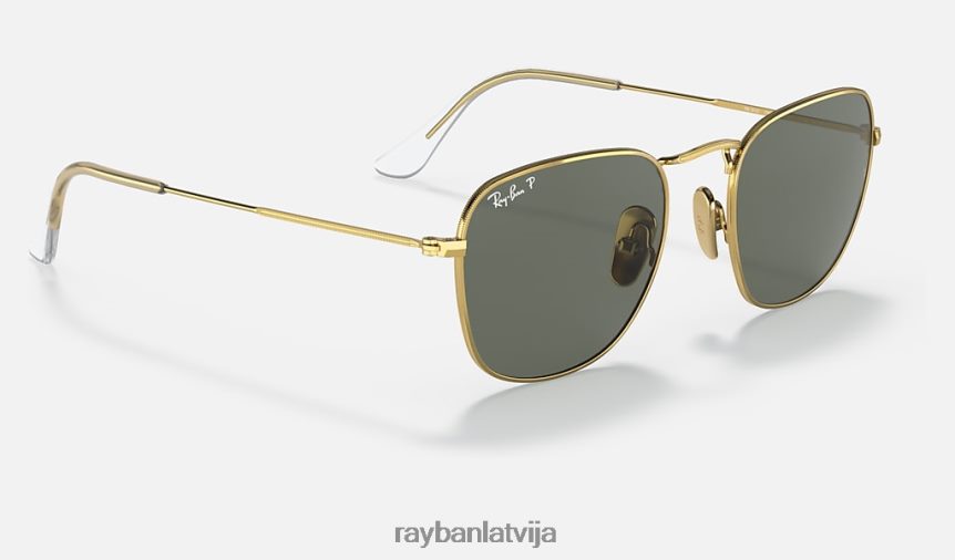 atklāts titāns pulēts zelts/zaļš F0L86X556 vīriešiem Ray-Ban saulesbrilles