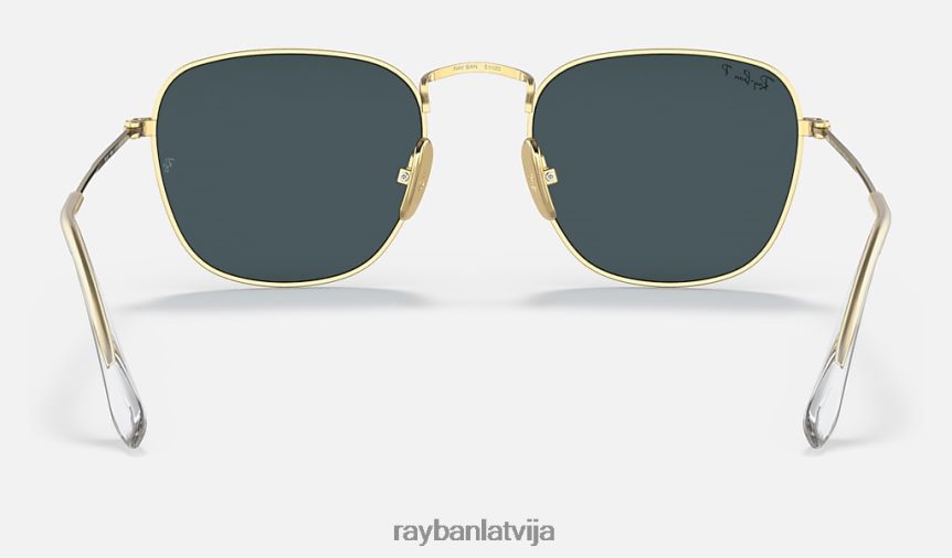 atklāts titāns pulēts zelts/zils F0L86X557 vīriešiem Ray-Ban saulesbrilles