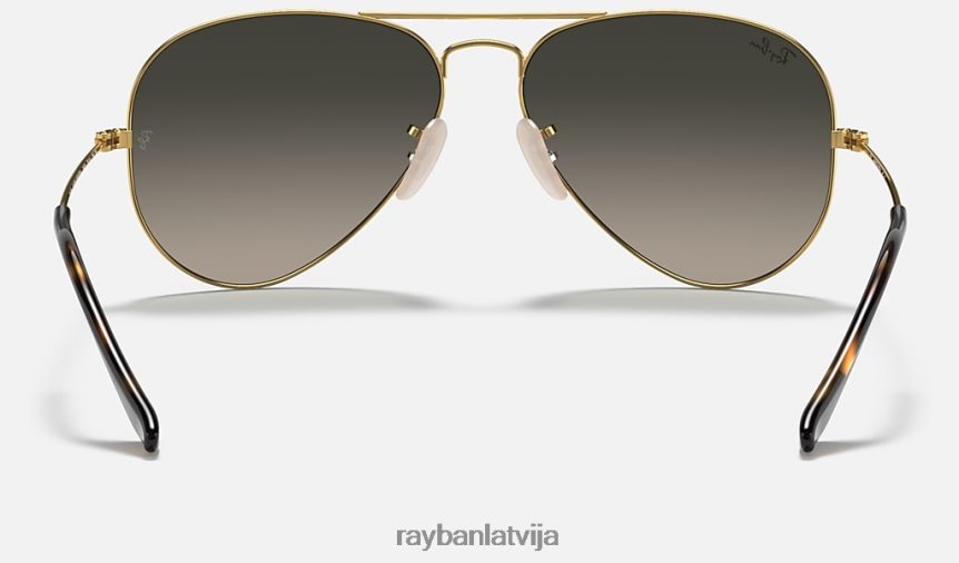 aviator havana kolekcija pulēts zelts/pelēks F0L86X900 vīriešiem Ray-Ban saulesbrilles