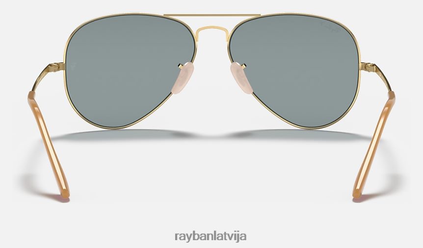 aviator metal ii pulēts zelts/gaiši zils F0L86X701 vīriešiem Ray-Ban saulesbrilles