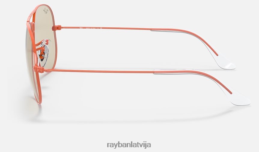 aviator solid attīstīties pulēta sarkana/gaiši brūna fotohroma F0L86X1239 vīriešiem Ray-Ban saulesbrilles