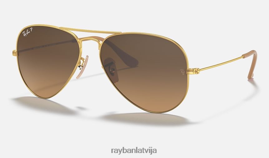 aviatora gradients matēts zelts/brūns F0L86X529 vīriešiem Ray-Ban saulesbrilles