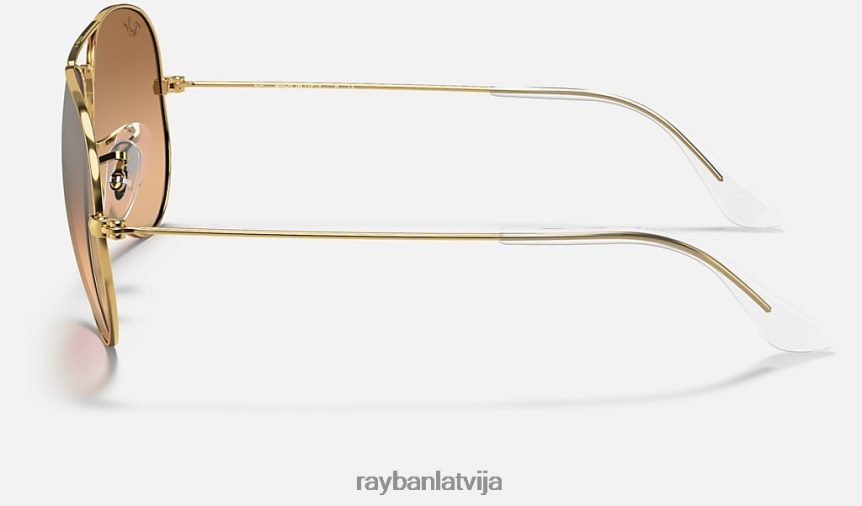 aviatora gradients pulēts zelts/sudrabs/rozā F0L86X531 vīriešiem Ray-Ban saulesbrilles