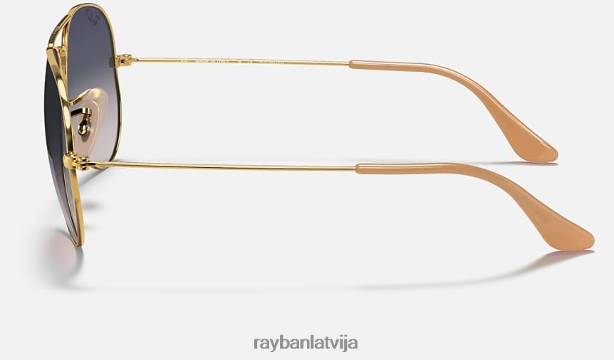 aviatora gradients pulēts zelts/zils/pelēks F0L86X530 vīriešiem Ray-Ban saulesbrilles