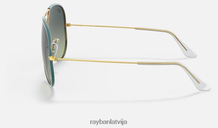 aviatora pilnkrāsu leģenda pulēta zaļa/zaļa/zila F0L86X818 vīriešiem Ray-Ban saulesbrilles